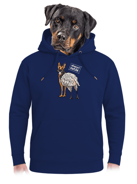 Německý ovčák unisex mikina premium Navy