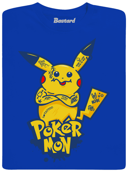 Pokérmon pánské dlouhý rukáv Royal Blue