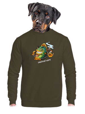 unisex mikina bez kapuce