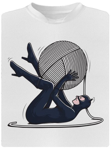Catwoman dětské sportovní tričko White