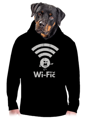 Wifič pánská mikina klokanka Black