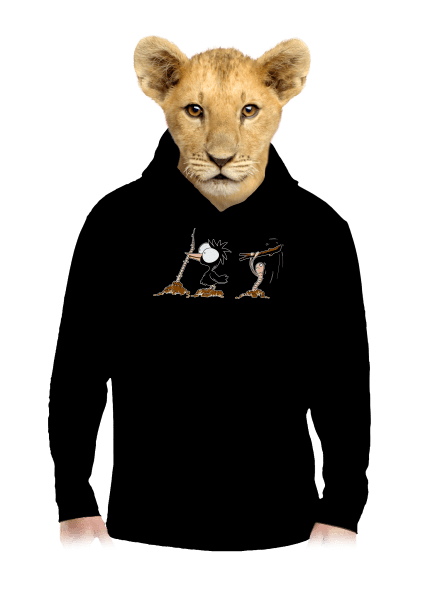 Nesprávný konec dětská mikina klokanka Black