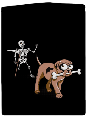 Kostlivec dámská mikina na zip Black