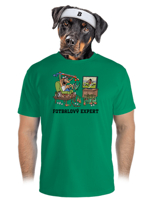 Fotbalový expert pánské sportovní tričko Kelly Green Mal