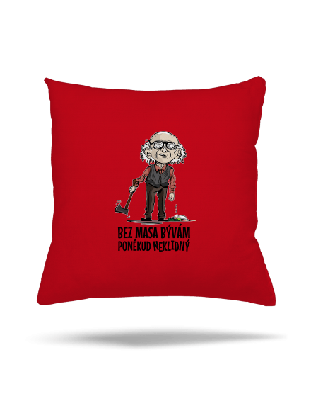 Neklidný bez masa polštář Red