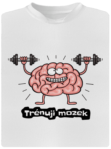 Trénuji mozek pánské sportovní tričko White