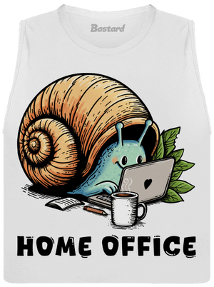 Šnekův home office dámské tílko volné White