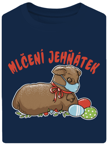 Mlčení jehňátek unisex tričko oversized Midnight Blue