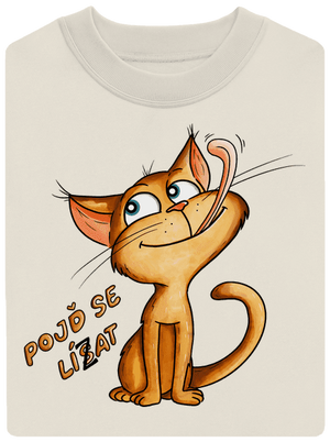 Pojď se lísat unisex mikina bez kapuce Off White