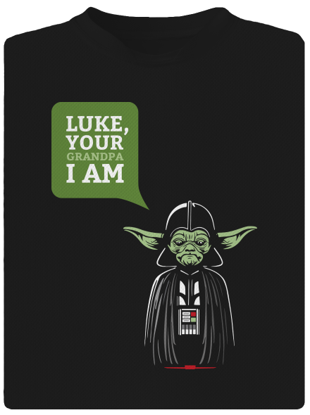 Mr. Yoda: Your grandpa I am pánské sportovní tričko Black