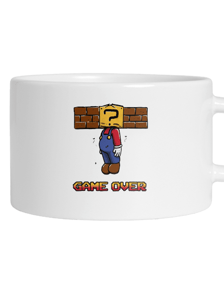 Game over hrnek makronka White