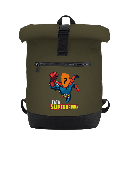Táta superhrdina batoh Military Green