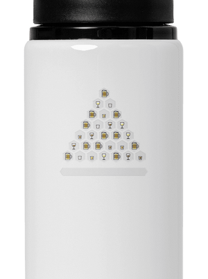 Obrázkový alko kvíz a fix lahev na vodu White