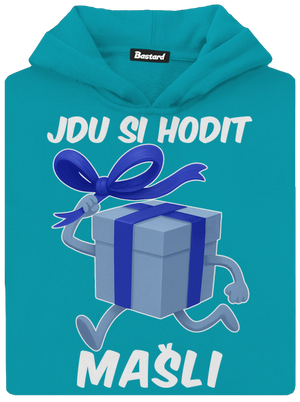 Jdu si hodit mašli dětská mikina klokanka Hawaiian Blue