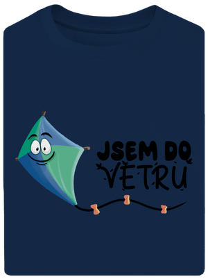 Do větru unisex tričko oversized Midnight Blue