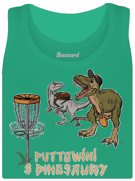 Puttování s dinosaury dámské tílko klasické Mint Mal