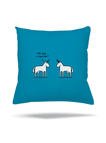 Pornorožec polštář Blue Turquoise