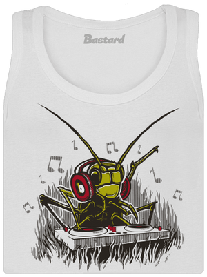 DJ cvrček dámské tílko klasické White