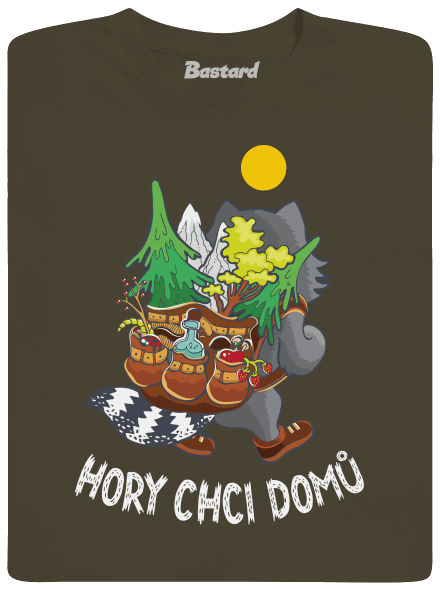 Hory chci domů pánské dlouhý rukáv Urban Khaki