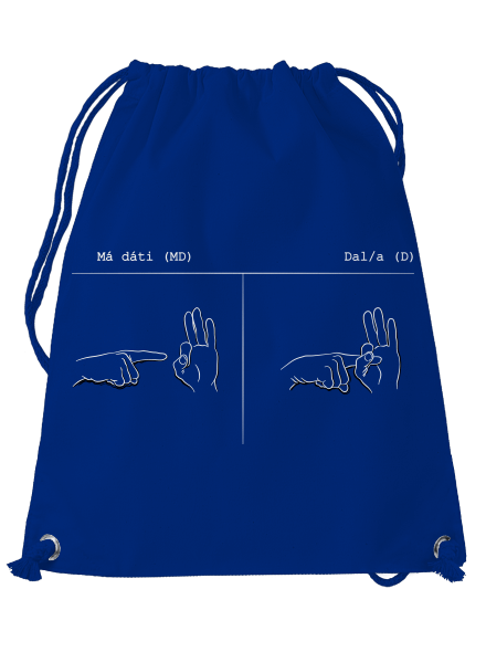 Má dáti dal vak Royal Blue Mal