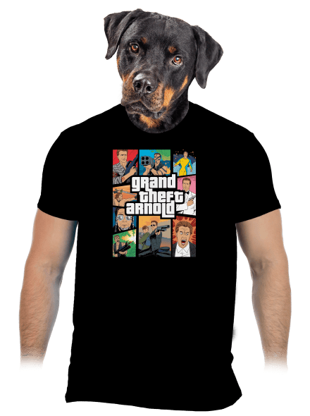 Grand Theft Arnold pánské tričko Black
