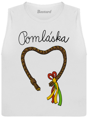 Pomláska dámské tílko volné White