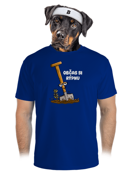 Občas si rýpnu pánské sportovní tričko Royal Blue Mal