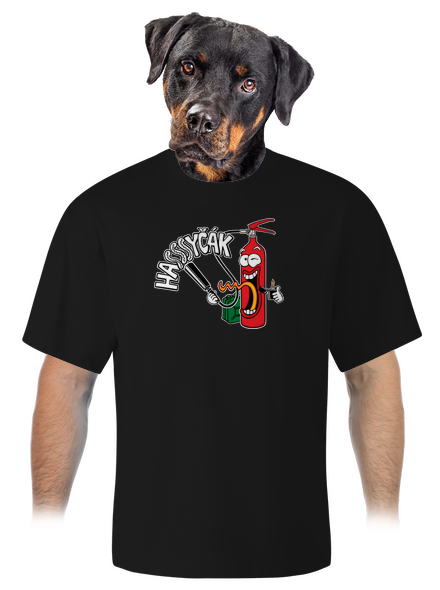 Hasyčák unisex tričko oversized Black