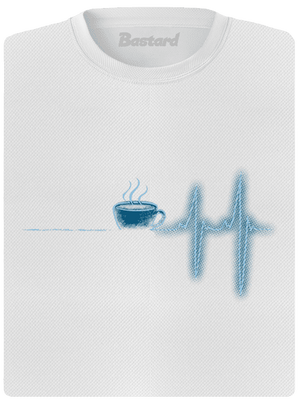 Coffee help dámské sportovní tričko White