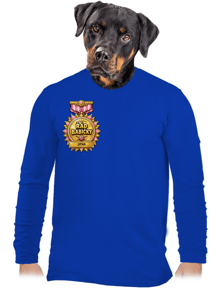 Řád babičky pánské dlouhý rukáv Royal Blue