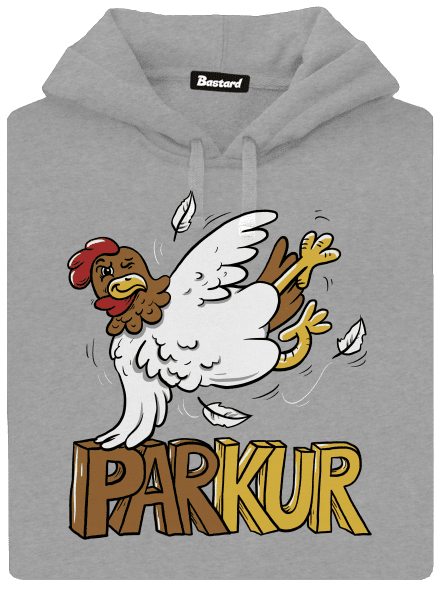 Parkur pánská mikina klokanka Light Melange
