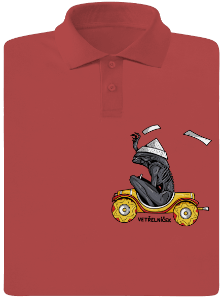 Vetřelníček pánská polokošile Burgundy