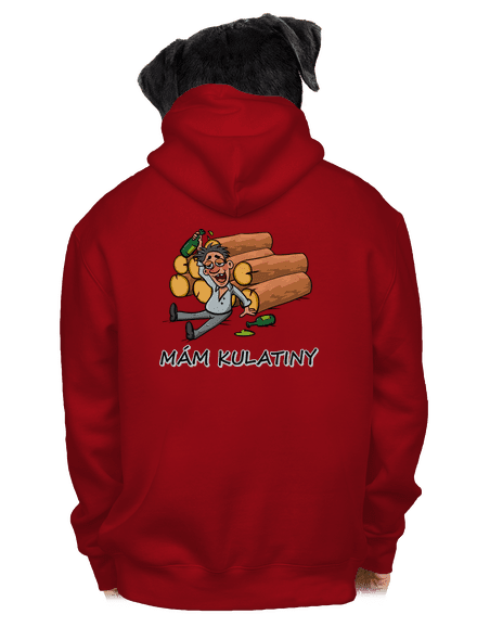 Mám kulatiny pánská mikina na zip Red