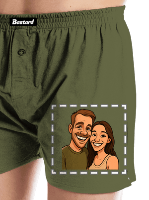 Karikatura z vlastní fotky pánské trenky Khaki