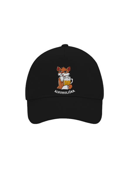 Pivní Alkoholiška kšiltovka baseballka Black