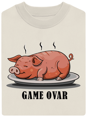 Game ovar unisex mikina bez kapuce Off White