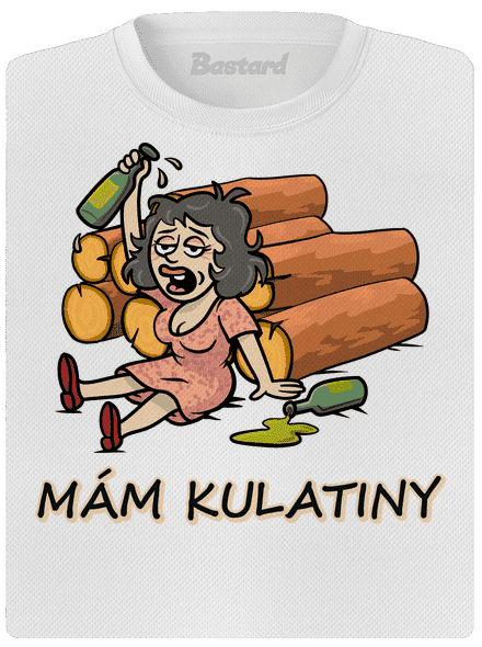 Mám kulatiny dámské sportovní tričko White