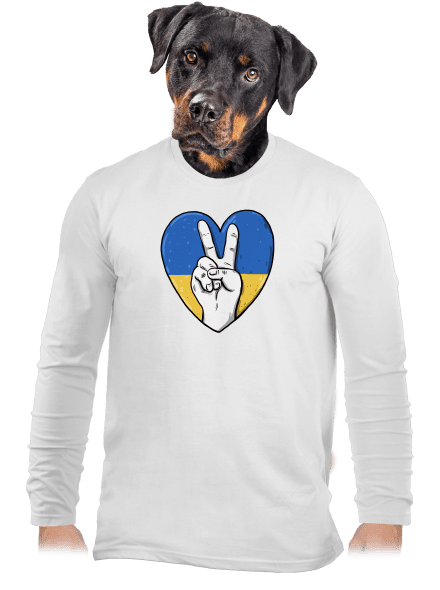 Ukrajina - Mír pánské dlouhý rukáv White