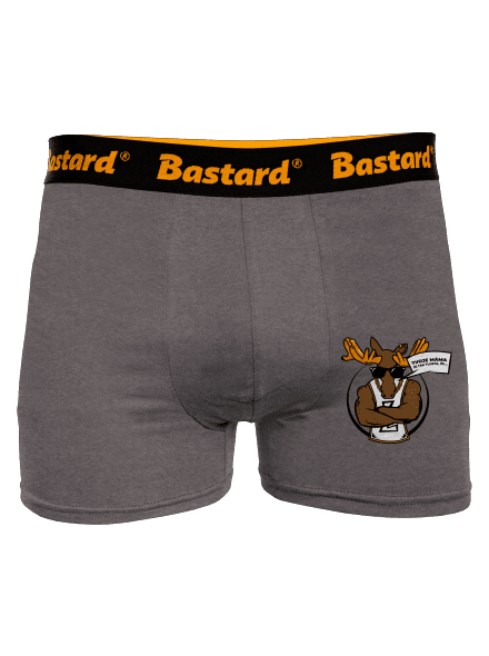 Stírací drsňák boxerky Gray Melange