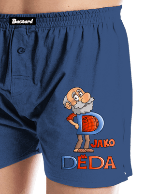 D jako děda pánské trenky Blue