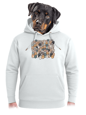 Najdi čerta unisex mikina premium Snowwhite