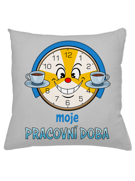 Pracovní doba polštář Pacific Grey