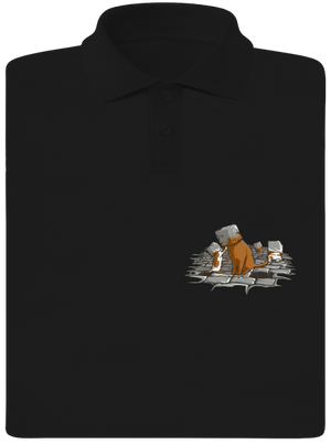 Kočičí hlavy pánská polokošile Black