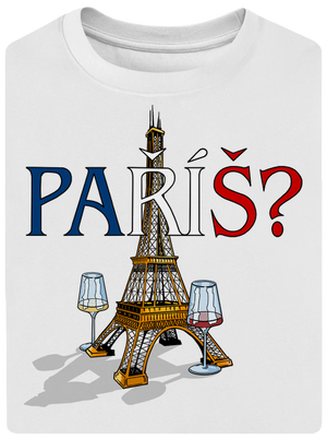 Paříš unisex tričko oversized White