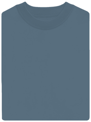 Bez potisku unisex mikina bez kapuce Nordic Blue