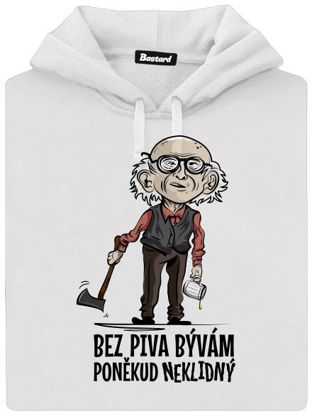 Neklidný bez piva dámská mikina klokanka White
