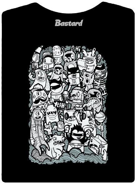 Doodle dámské tričko Black