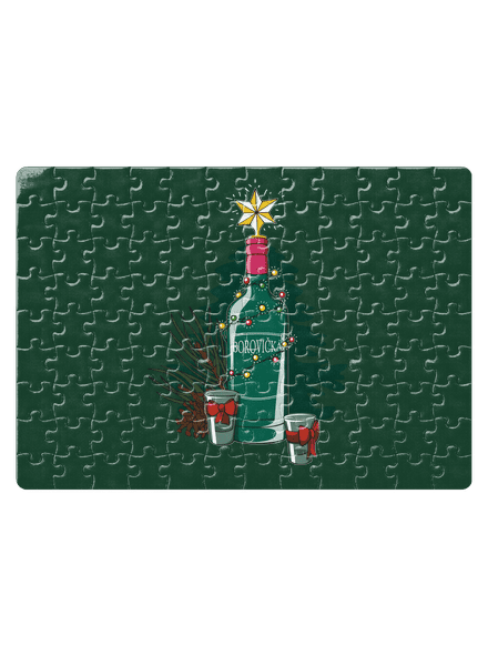 Vánoční borovička puzzle White