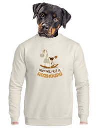 unisex mikina bez kapuce