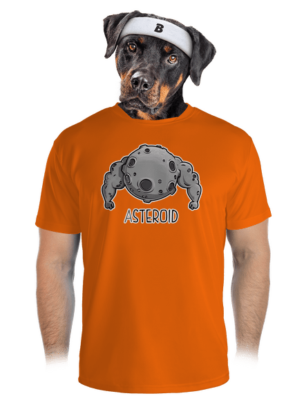 Asteroid pánské sportovní tričko Neon Orange